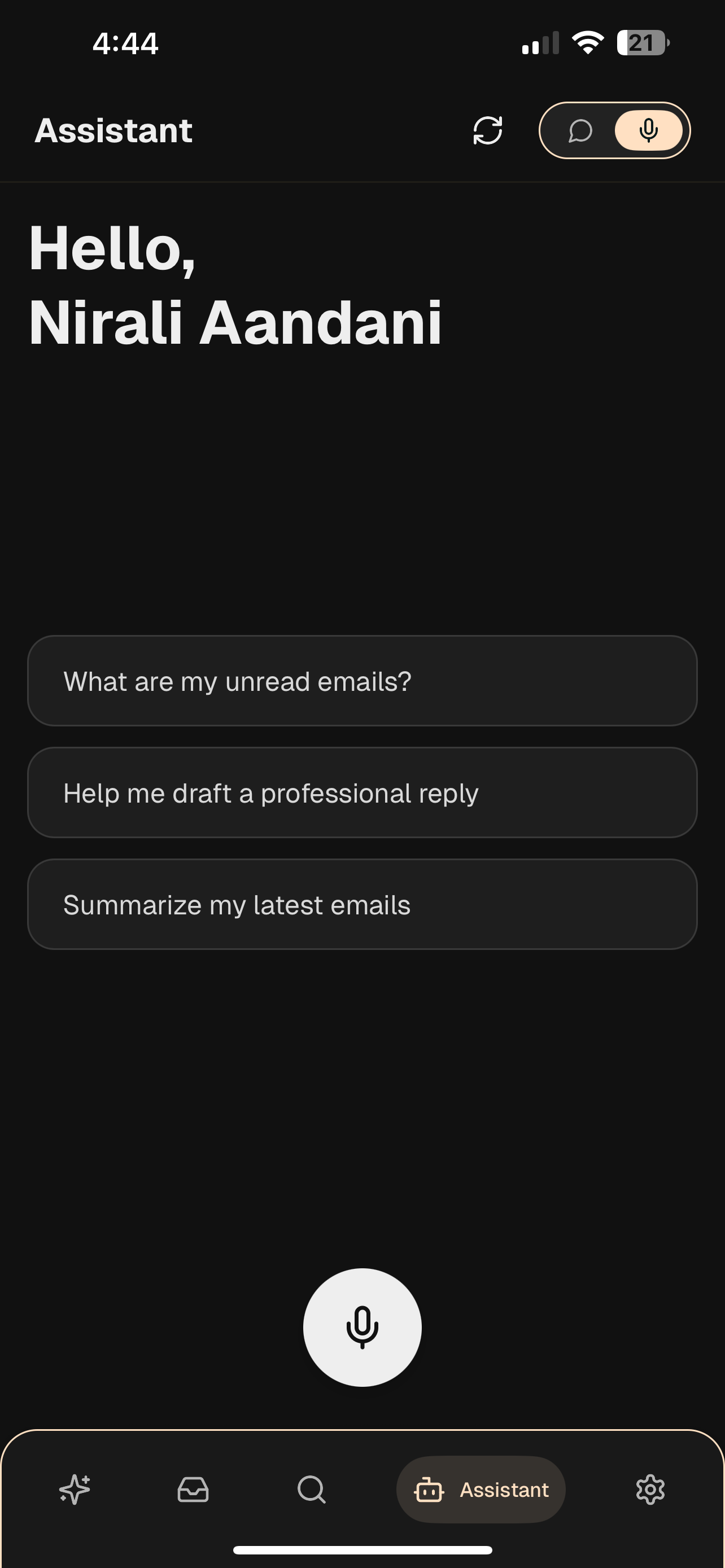 Voice-Powered Email Assistant